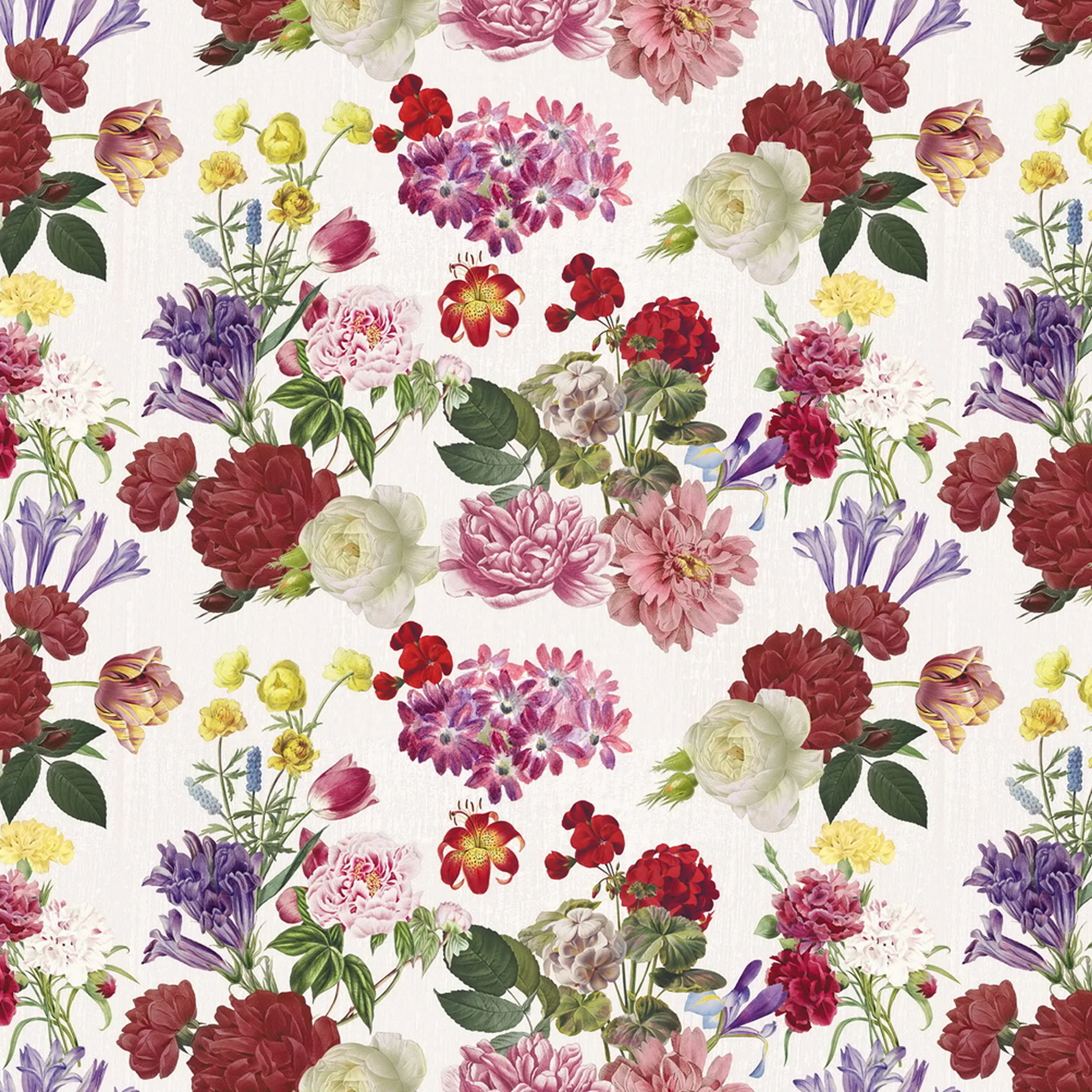 Cerata Stołowa PVC na Włókninie – Kolorowe Kwiaty Ogrodowe