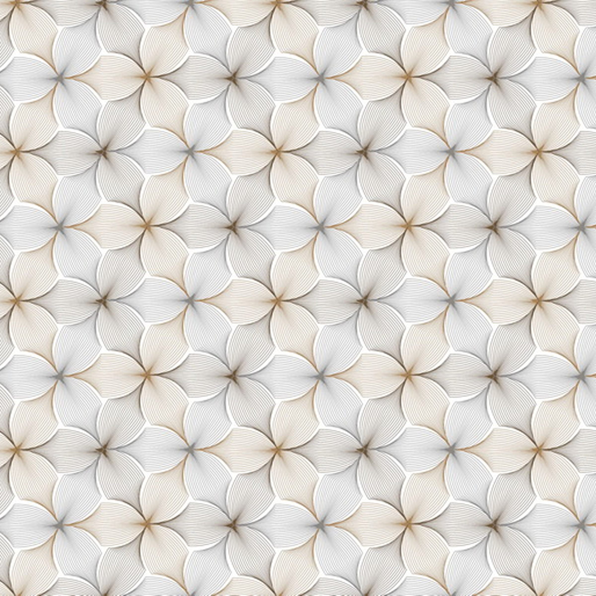 Cerata Stołowa Glitter na Tkaninie Poliestrowej – Geometryczny Ornament – Szaro-Biały